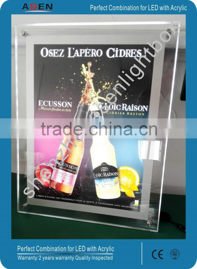 A1 Size Acrylic Crystal Light Box Manufacturer