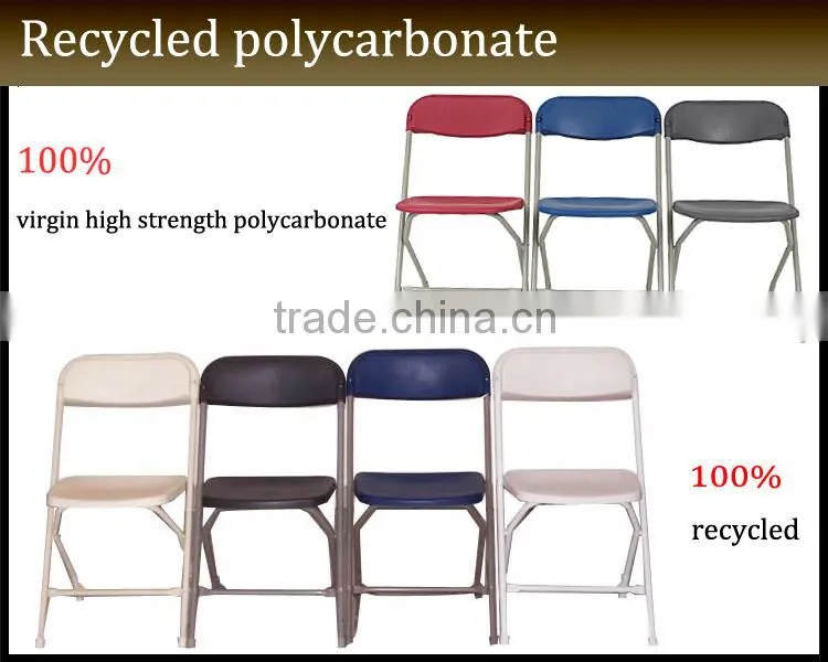 Modern Cheap Plastic Comfortable Folding Chair JC-H36