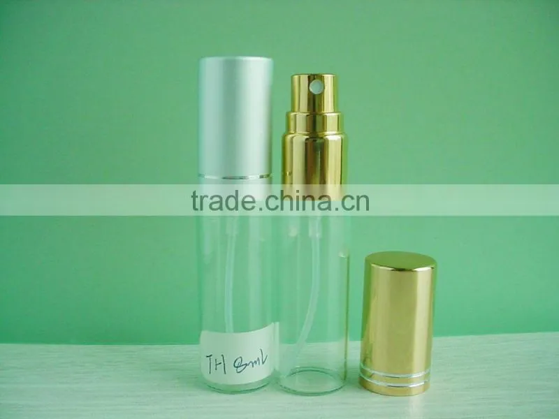 8ml,10ml,12ml,15ml glass perfume bottle with sprayer and cap
