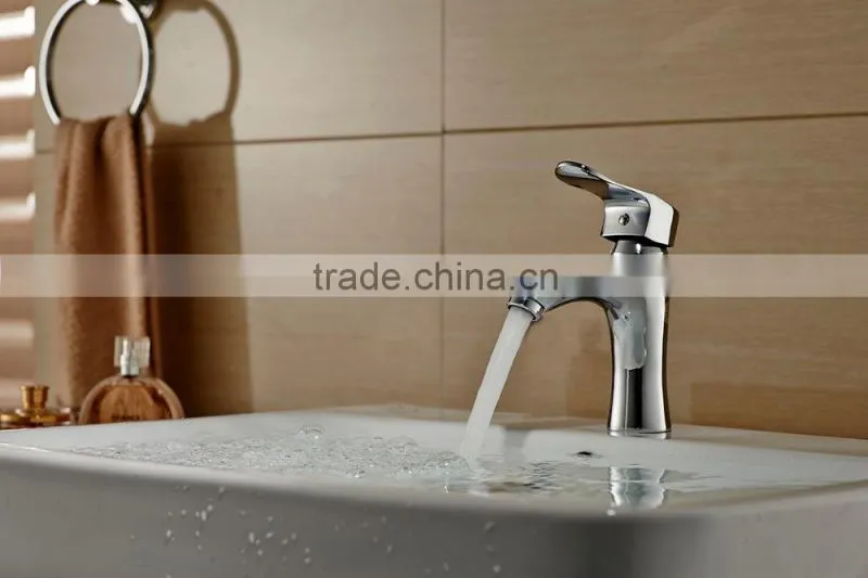 Chrome basin mixer