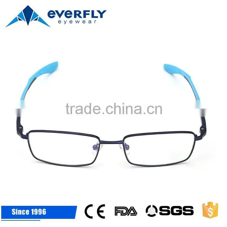 Attractive rectangular customized metal optical eyewear frame for girls