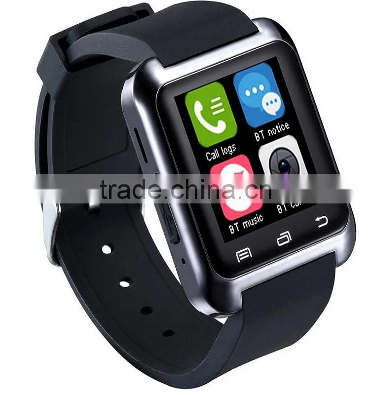 New arrival Touch Screen China Smart Watch Phone Hot wholesale with Pedometer Waterproof Bluetooth U80