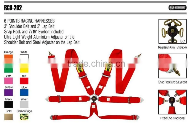 Beltenick RCU-202 FIA Car Racing Harness