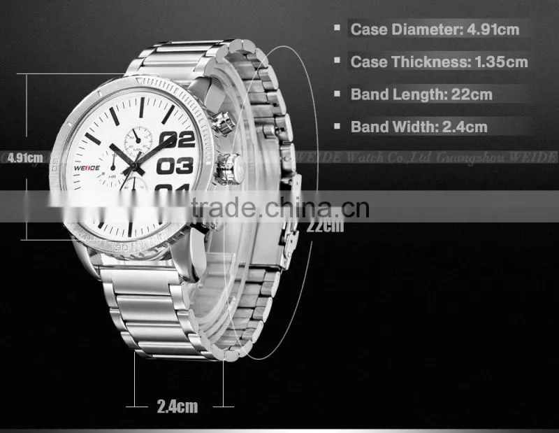 Stainless Steel Quartz Movements Fashion Watch Digital Watch Designer