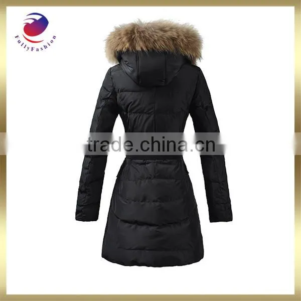 girls down filled winter coat black long winter coat