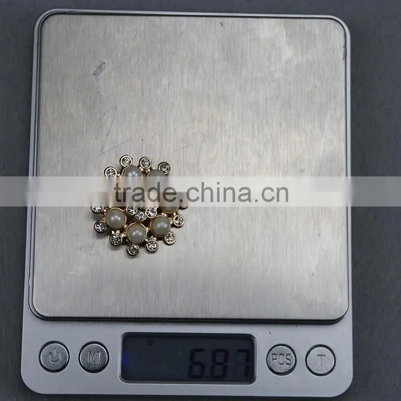 Metal Alloy Brooch Fancy Colorful Blooming Flower Brooch Pin