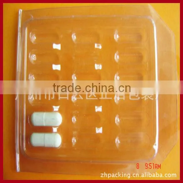 cosmetic plastic pill packaging box /tray