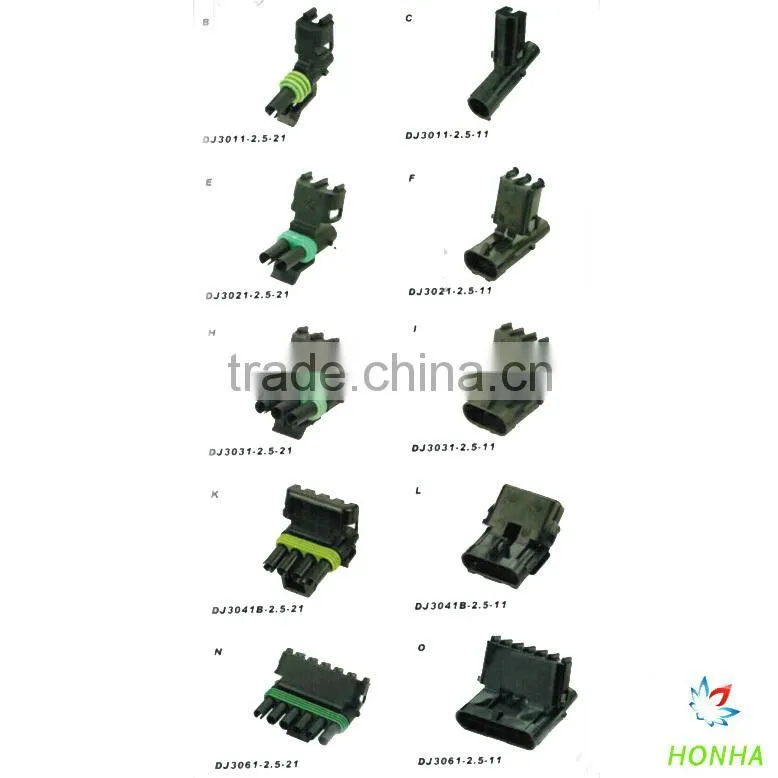 toyota map sensor connector DJ70216B-6.3-21 6 pin connector wire harness