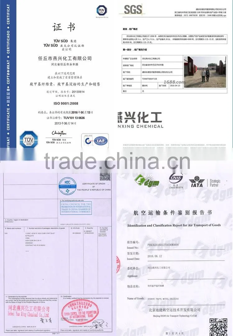 HPMC for tile adhesive and Tile grout