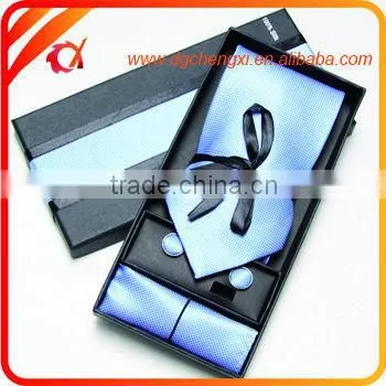 Brown Cheap Silk /Polyester Ties set/christmas presents