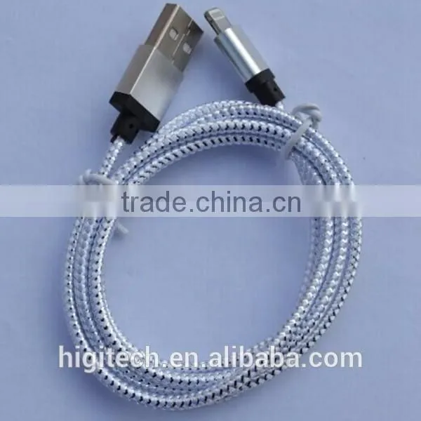 High quality Micro usb + 8pin USB 2 in 1 Sync Data Charger Cable for iPhone 5/6/plus/ipad3/4/5 for Android