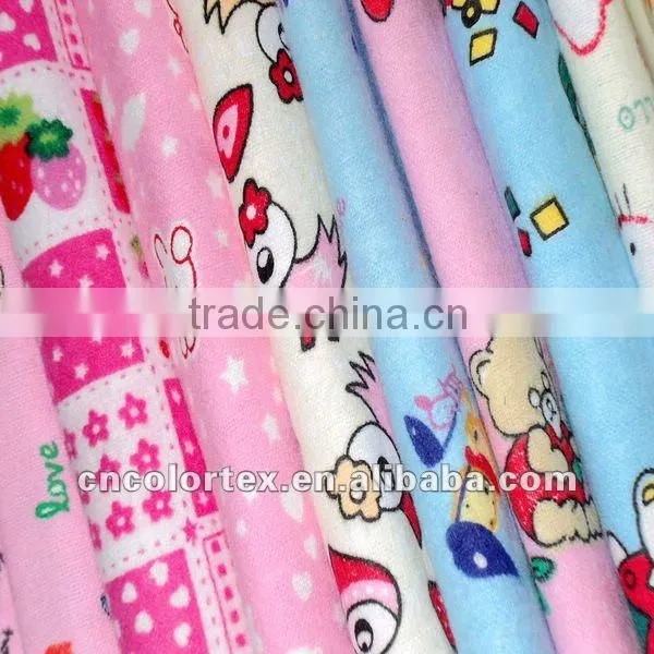 Solid Printed Flannel Fabric 100% Cotton Baby Flannel