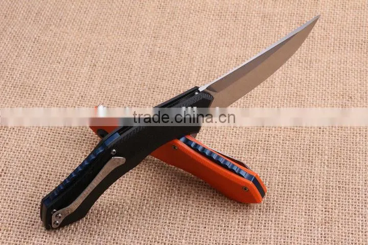 OEM 440 Stainless Steel Blade Material Survival Knife with G10 handle