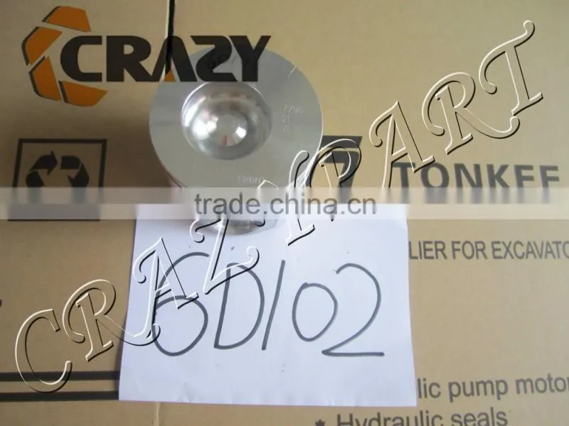 6137-32-2110 Diesel engine 6D102 piston excavator spare parts,6D102 engine parts