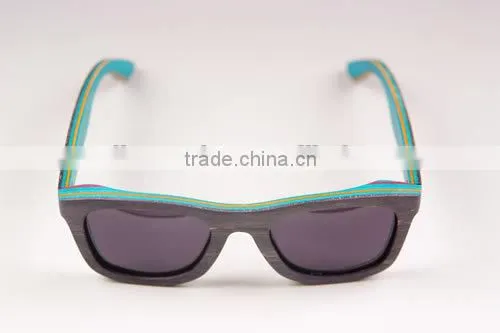 Handmade wood sunglasses skateboard wooden glasses eyewear frames in China high quality custom wood sunglasses