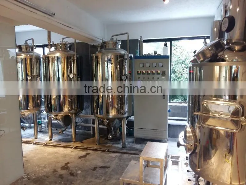 1500l steam heating beer brewing equipment made in China