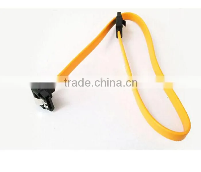 Red High Speed Sata Data Cable Straight to Right For PC
