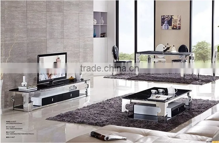 Fancy living room table furniture units marble living room sets furniture
