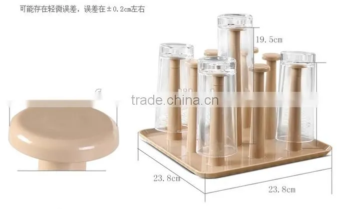 The kitchen drain cup holder glass storage shelf/glass cup tray/shot glass holder tray