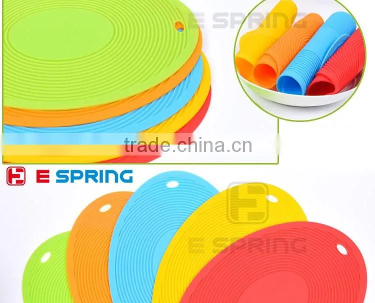Colorful Round Non-Slip Heat Resistant Mat Coaster Cushion Placemat Kitchen Ware
