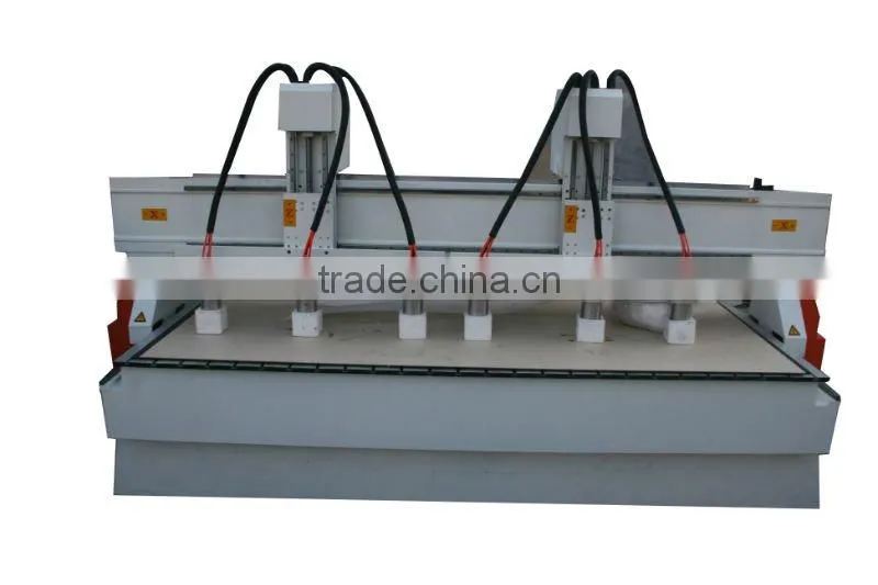 6 spindles wood carving machine for relief hollow carving