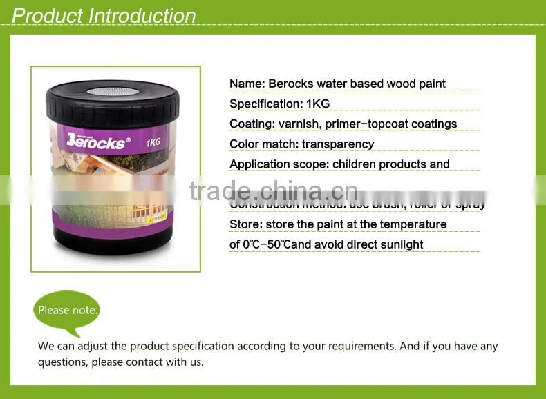 water based wood varnish non toxic made in china