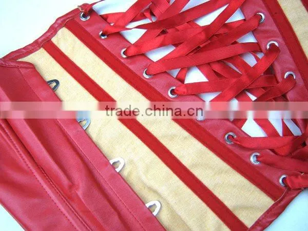Wholesale adult sexy leather corset bustier