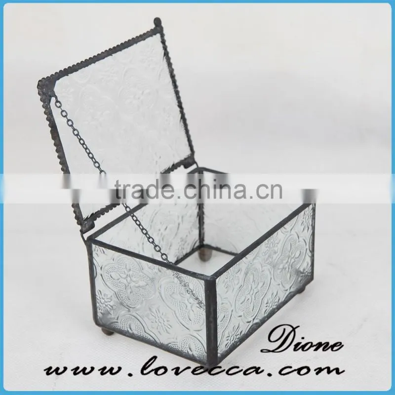 Black Hand Painted photo Picture display case with lock Gallery