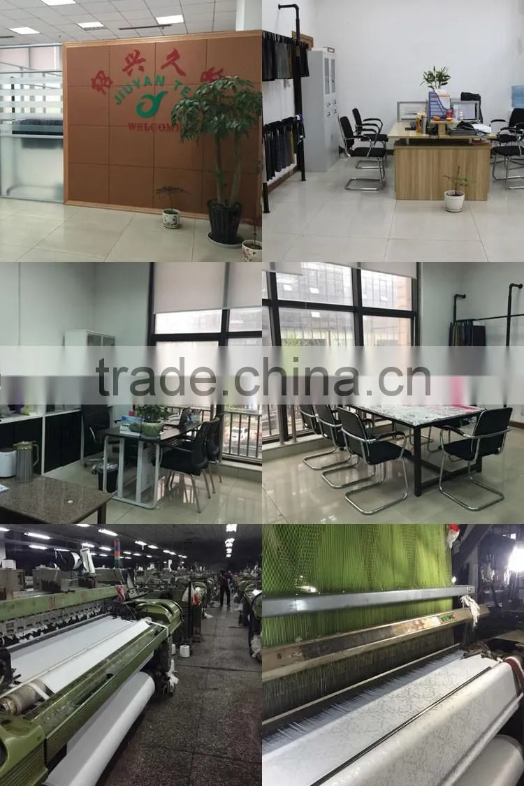 JY-1614 hot sale plain weave small checks design printed t82 r18 suiting fabric China supplier Jiuyan OEKO-TEX Standard 100