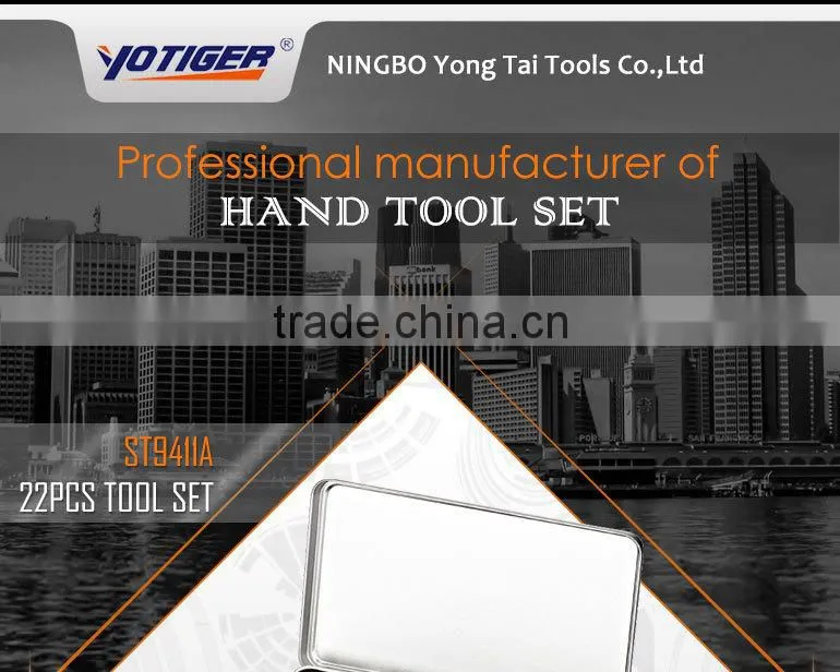 22pcs Promotional Gift Tin Box Tool Set Kit