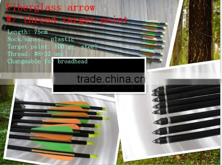 Good Quality Of Fiberglass Arrow For Compound Bow Wholesale 2015