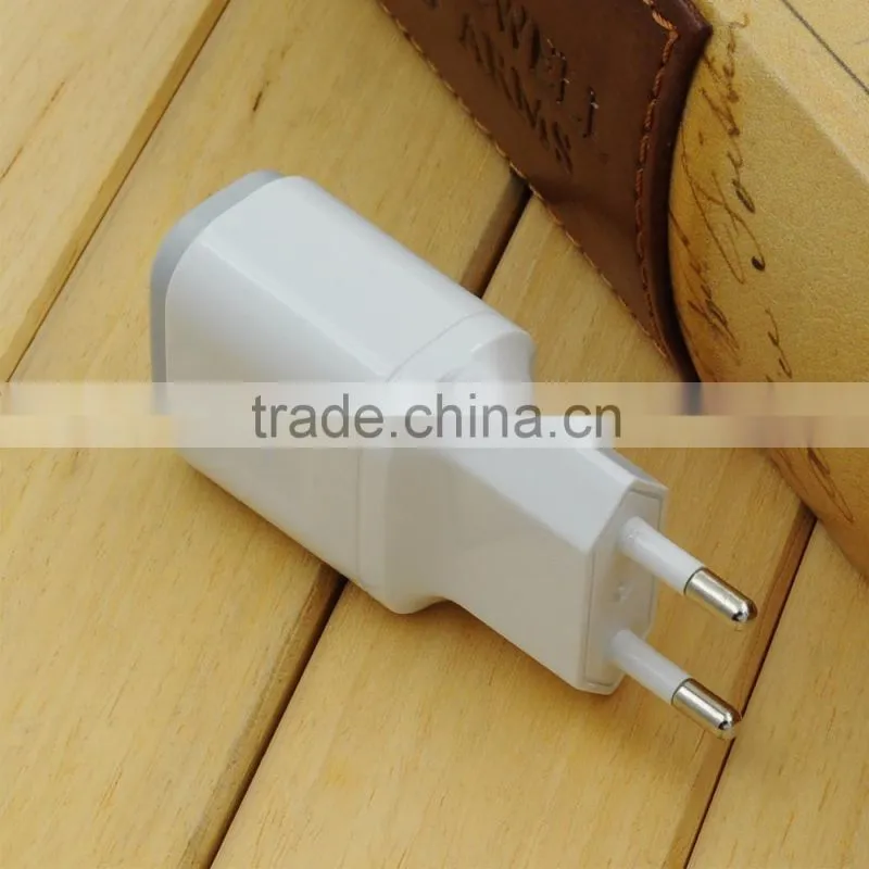 Newest OEM 5v 2.1a two usb port slim micro usb wall charger for samsung wall charger