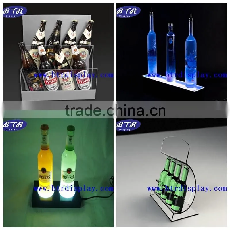 Custom acrylic bottle display rack