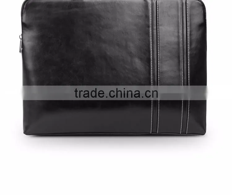 QIALINO designer genuine leather business bag men's genuine leather laptop bag for macbook air/pro 12 13