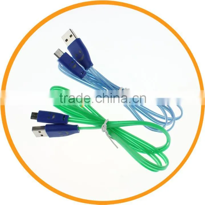 1M Colorful Micro USB LED Charging Cable for Samsung S5 S4 S3 from Dailyetech