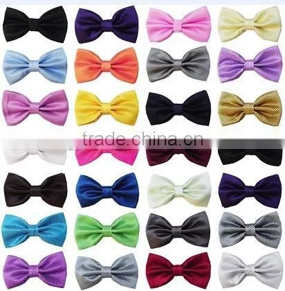 Pure color bow tie Paragraphs man polyester yarns detonation light more than adult multicolor bow with nude color bow tie
