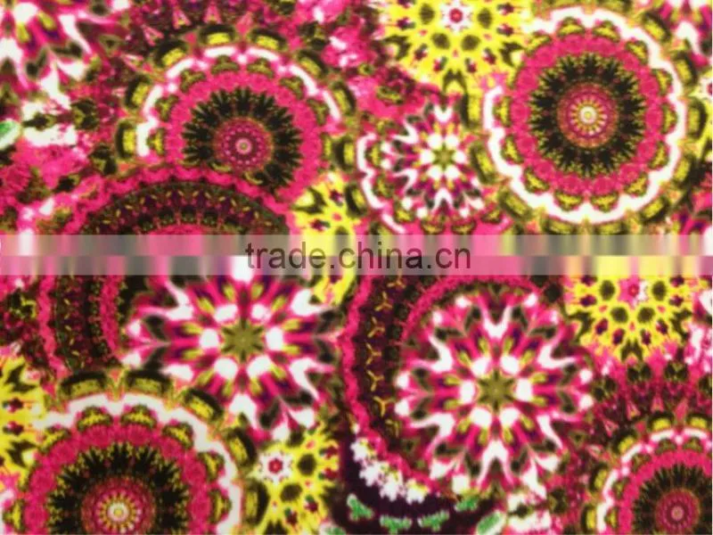 Scuba printed knitting fabric