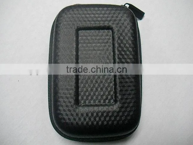 (GC-CA-22) 4.4inch compact black pu camera bag durable foam insert eva camera bag