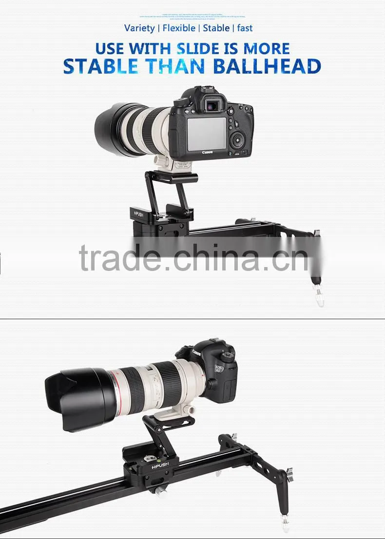 Factory supply HPUSN ultimate camera head solution photography studio camera tripod Z aluminum pan & tilt flex tilt headball
