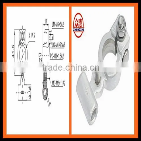 ST135030-D car battery terminal typesBrass Coted Battery Terminal types DIN cable terminal,wire terminal,electrical accessories