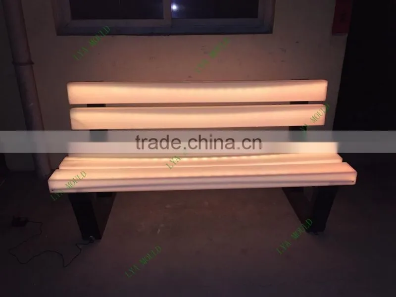 New LED Park Bench Garden Chair Plastic Material