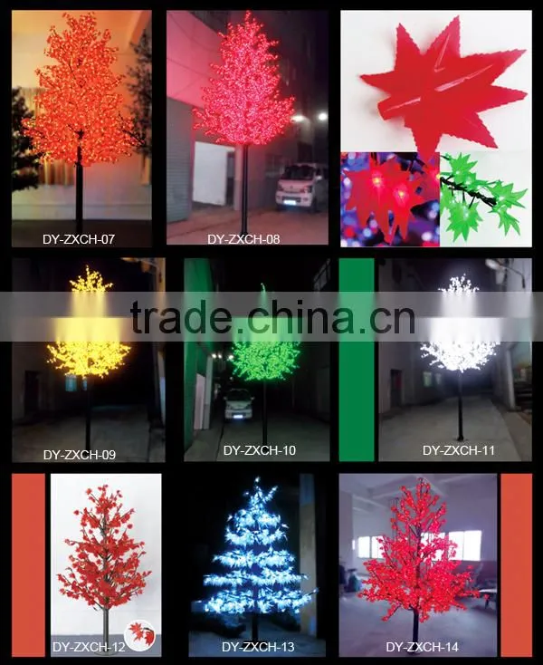 led light 40cm christmas/wedding tree with flower home decorated