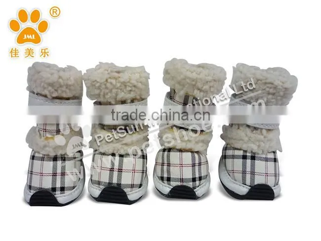 2014 JML new arrival top quality cute and comfortable snow dog shoes factory