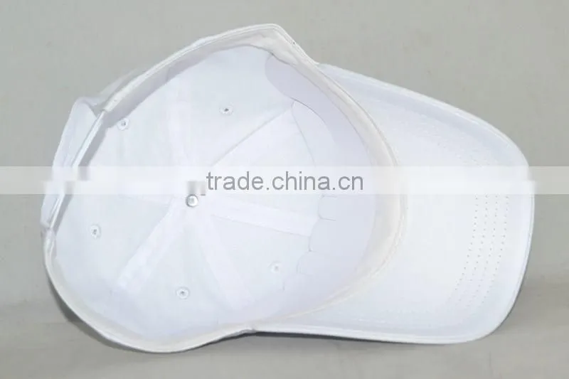 Guangzhou professional custom 100% cotton white hat factory Famous auto brand baseball cap