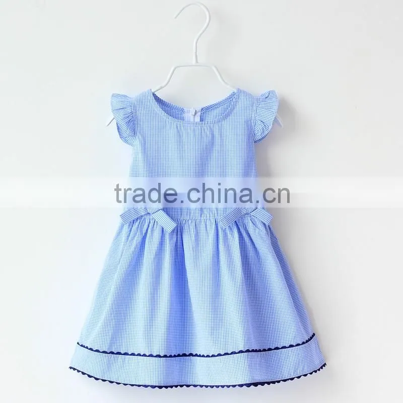 Custom fashion 100%cotton baby cloth girls Summer dress