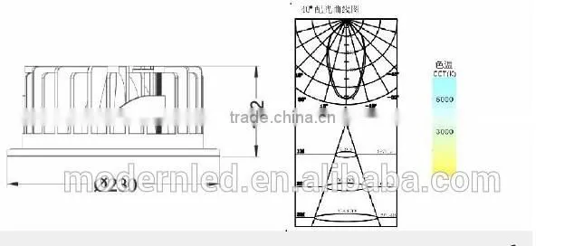 6inch 15w www.xxxx.com led downlight 15 watt led down light