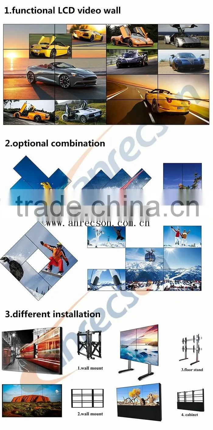 46" led advertising xxx video wall big screen advertising wall
