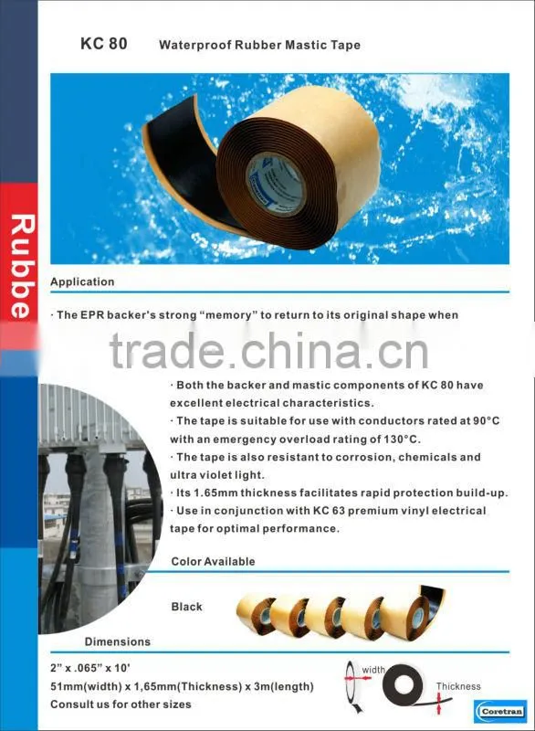 Waterproof under water adhesive tapes from CHINA COTRAN