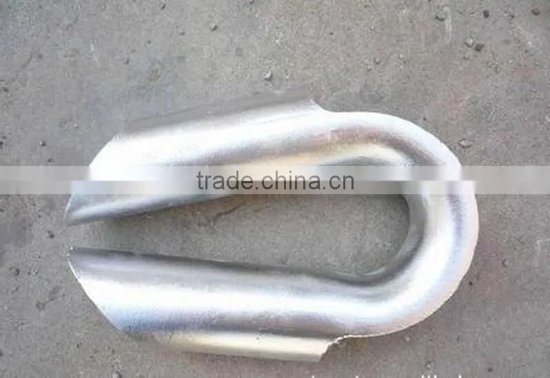 steel galvanized wire rope tuble thimble / stainless tube cable thimble