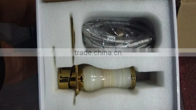bathroom luxury waterfall mixer, big water mouth jade tap for cabinet, tap for basin